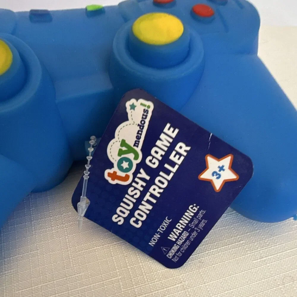 Toymendous Squishy Game Controller Stress Toy Blue Video Game 3+ C20216